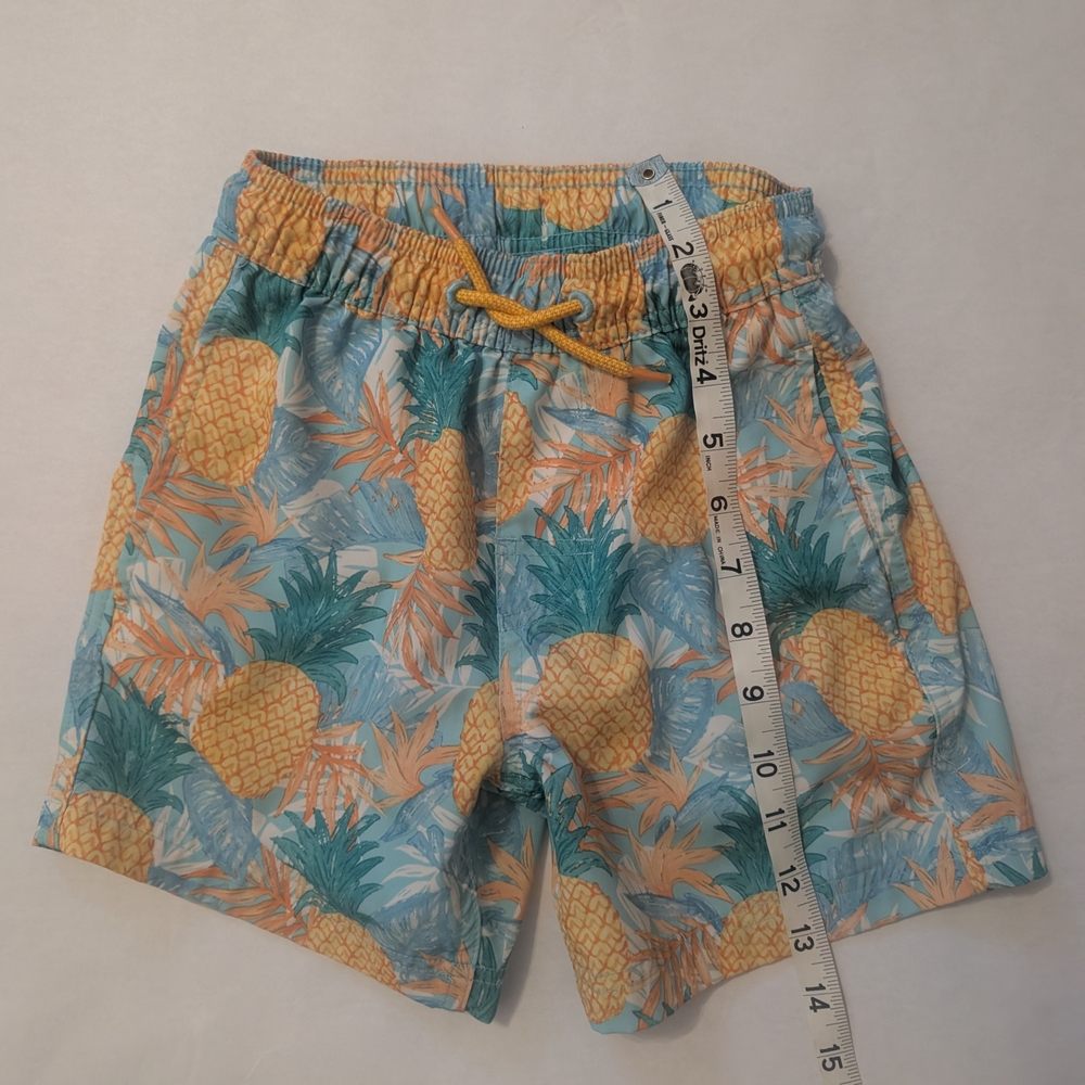 Tropical Pineapple Print Shorts